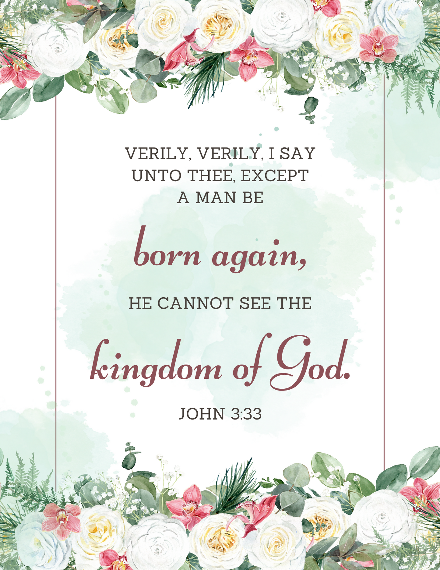 Bible Verse Posters: Words of Jesus from the Gospel of John