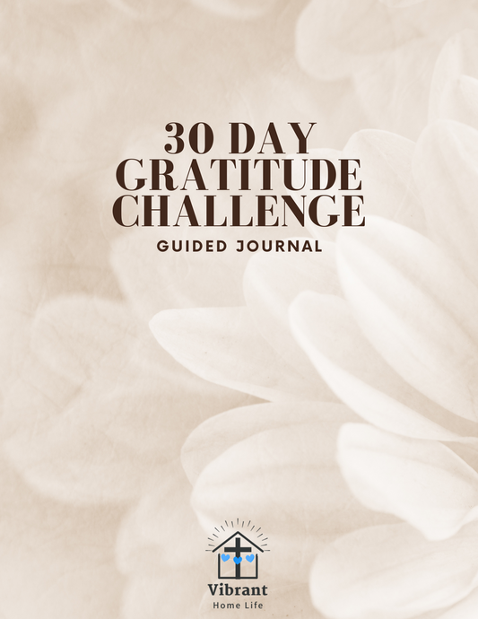 30 Day Gratitude Guided Journal Challenge